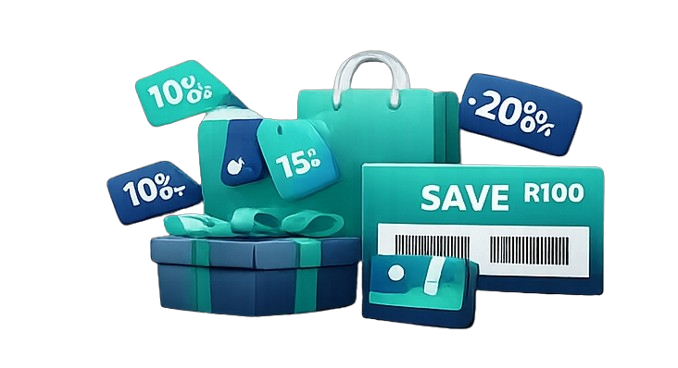 Gift voucher and discount illustration